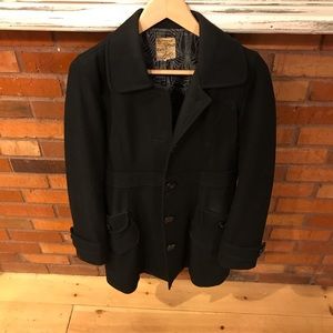 Black Long Pea Coat